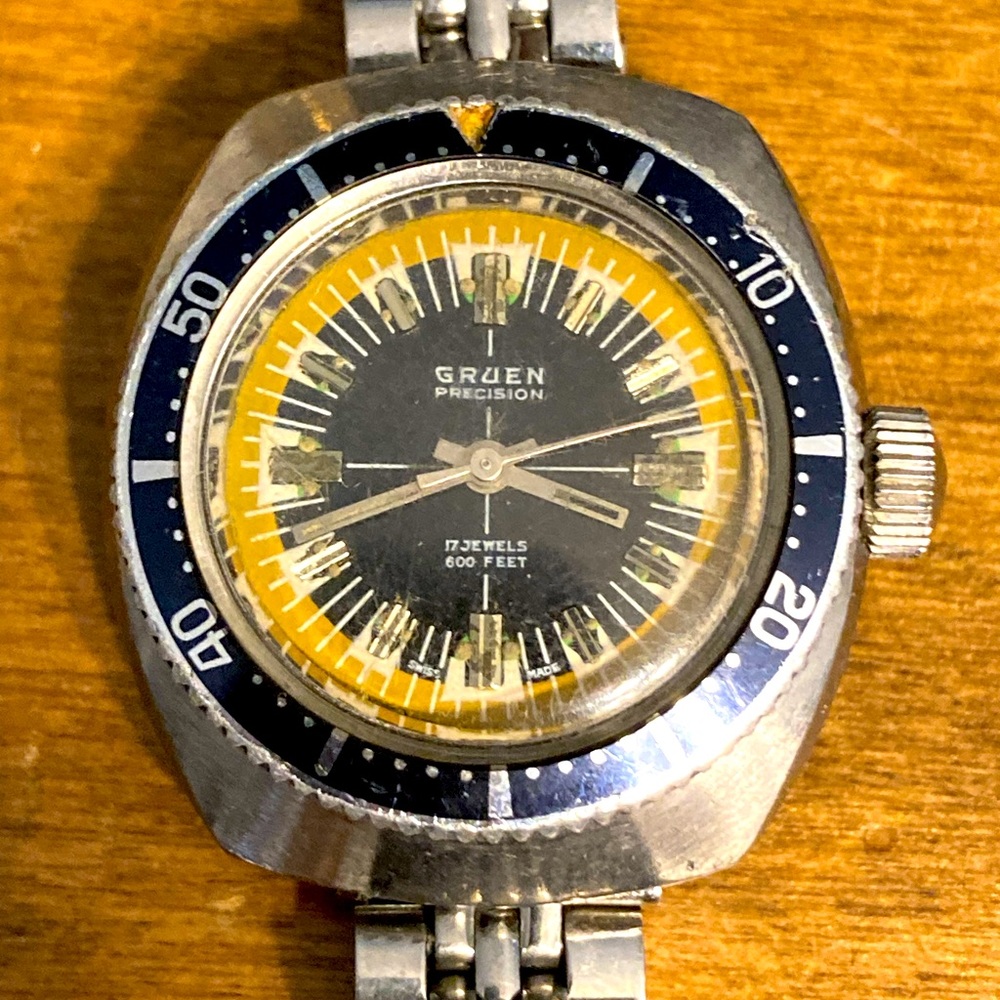1960s Ladies Gruen Precision Dive Watch